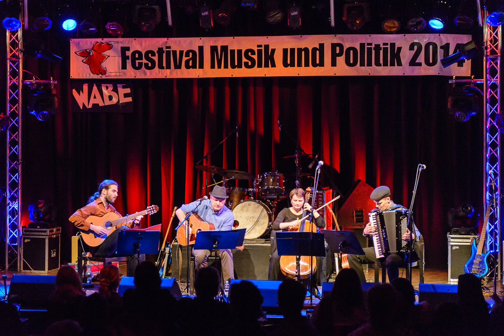 Die Grenzgänger beim Festival Musik und Politik 2014