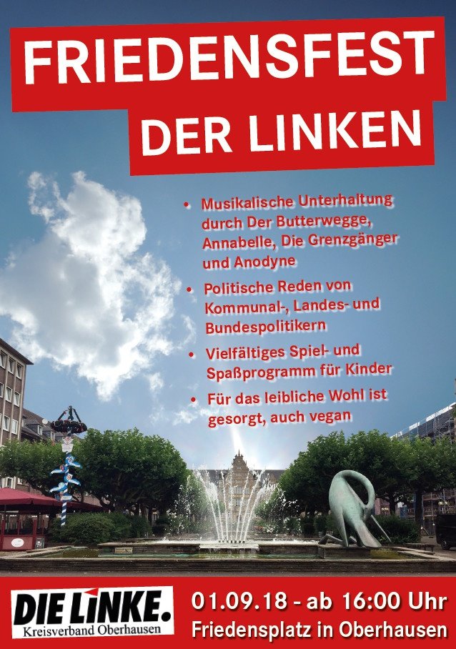 Friedensfest der Linken in Oberhausen