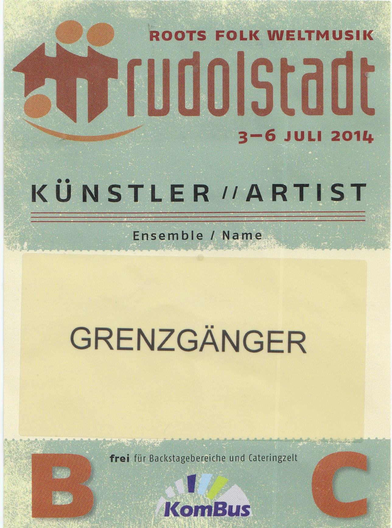 Rudolstadt Stage Pass
